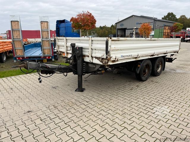 Tresidet tipvognstrailer HUMBAUR HTK 104524 Tandem Dreiseitenkipper 10,5t Anhänge