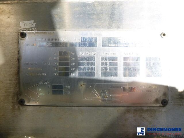 Nádrž Burg Food / chemical tank inox L4BH 37.5 m3 / 3 comp