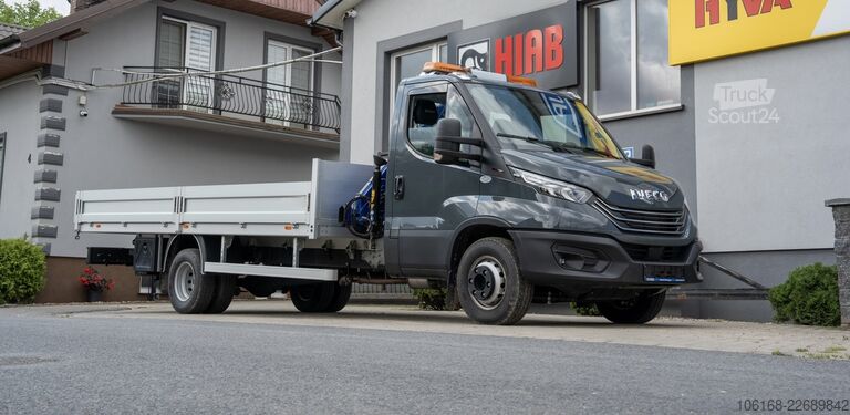 фургон з автокраном на шасі вантажівки Iveco Daily 70C18 Kran Hyva Pritsche 5 m