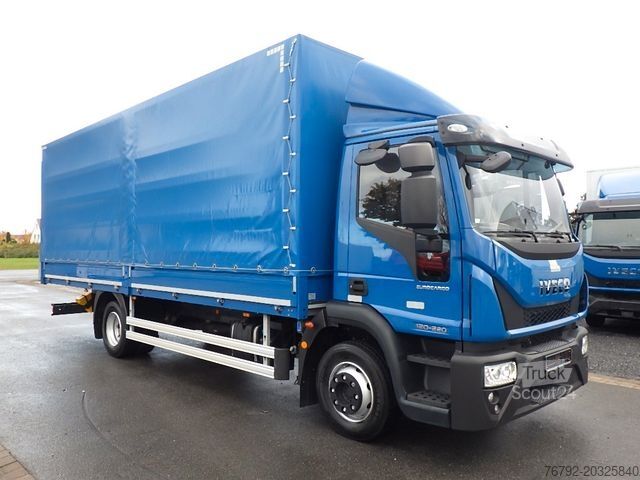 Flatbed truck with tarp IVECO ML 120 E 22P Pritsche 7,2/LASI/Safety/Klima/8tkm