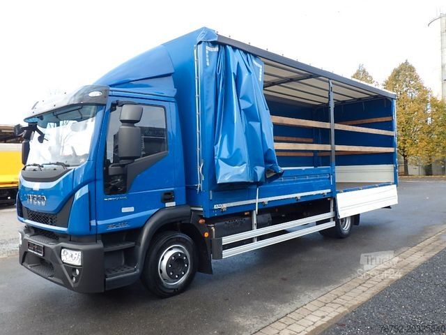 Flatbed truck with tarp IVECO ML 120 E 22P Pritsche 7,2/LASI/Safety/Klima/8tkm