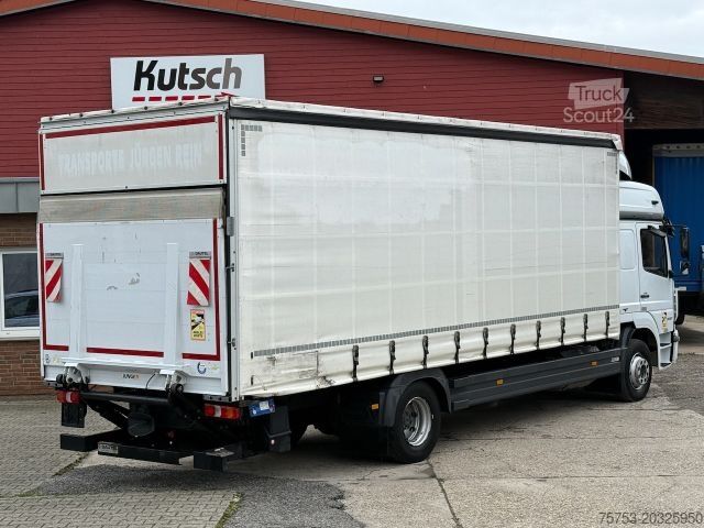 Platformas kravas automašīna ar tentu MERCEDES-BENZ Atego 1530L Pritsche/Lbw. Hochdach