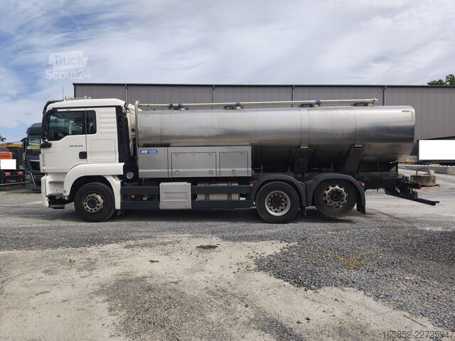 Camión cisterna de leche MAN TGS 26.470 Milchtankwagen Euro 6D 6x2 17000 l A...
