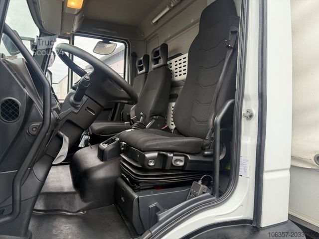Flaklastbil med kapell IVECO Eurocargo 140E28/P Plane& Spriegel E6C LBW 1500k