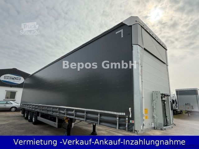 Åben sættevogn med presenning SCHMITZ CARGOBULL SCS 24/L-13.62 Mega-Verbreiterbahr -Lift,E-Rad