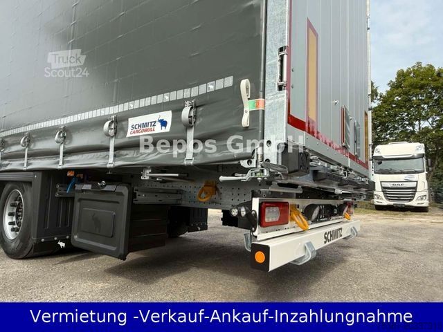 Åben sættevogn med presenning SCHMITZ CARGOBULL SCS 24/L-13.62 Mega-Verbreiterbahr -Lift,E-Rad