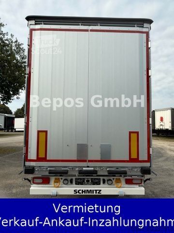 Åben sættevogn med presenning SCHMITZ CARGOBULL SCS 24/L-13.62 Mega-Verbreiterbahr -Lift,E-Rad