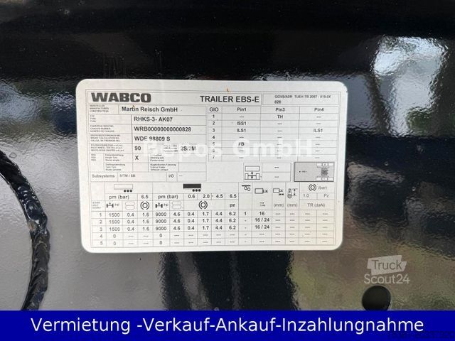 Semirimorchio ribaltabile REISCH THKS-3 -AR07, Alukasten ,Okulen,E-Verdeck