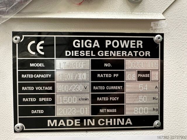 Agregat Giga power LT-W30GF 37.5 kVA silent generator