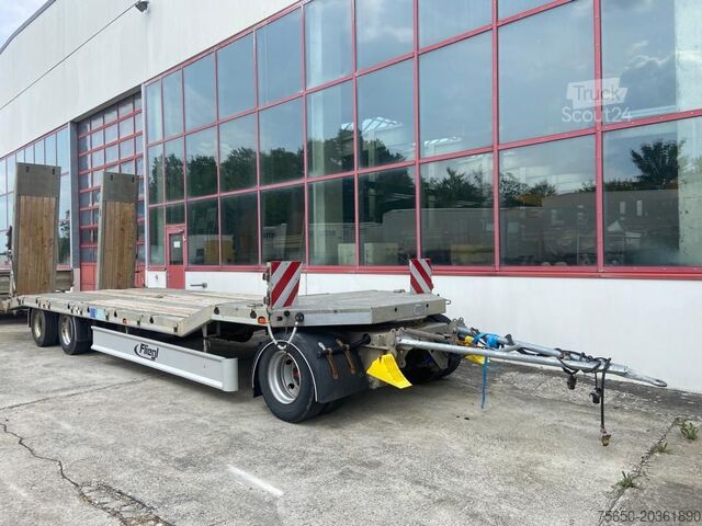 Dieplader oplegger Fliegl DTS 300  3 Achs Tiefladeranhänger