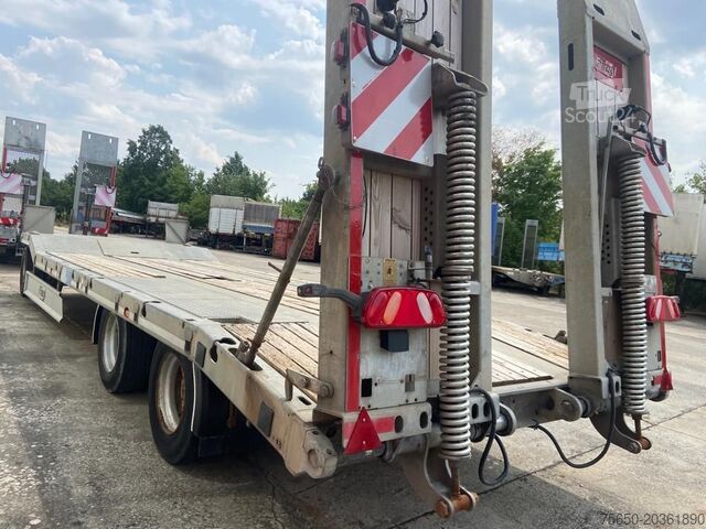 Dieplader oplegger Fliegl DTS 300  3 Achs Tiefladeranhänger