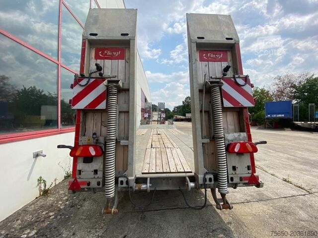 Dieplader oplegger Fliegl DTS 300  3 Achs Tiefladeranhänger
