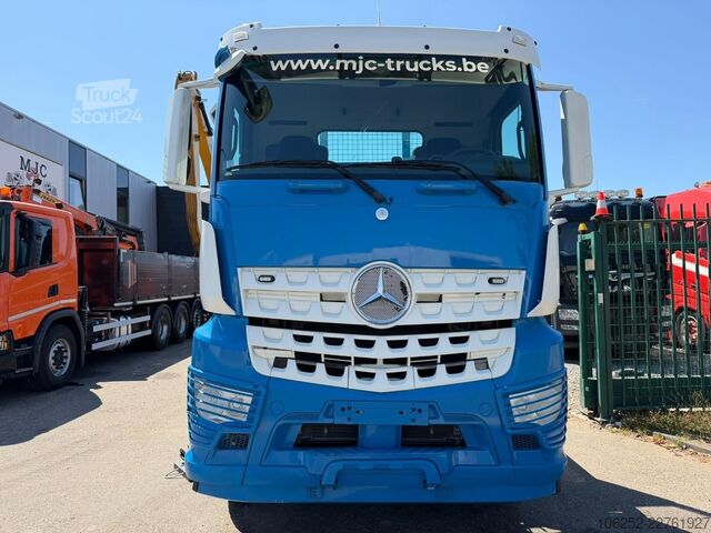 Plateforme de chargement ouverte Mercedes-Benz AROCS 3240 8x4 + CRANE X-HIPRO HIAB 192 E-4 (31...