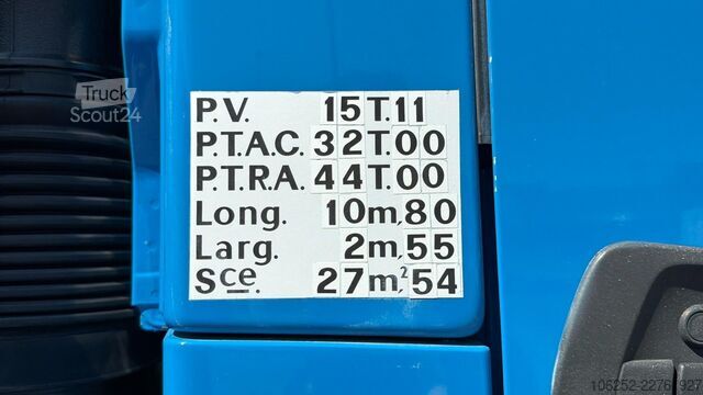 Plateforme de chargement ouverte Mercedes-Benz AROCS 3240 8x4 + CRANE X-HIPRO HIAB 192 E-4 (31...