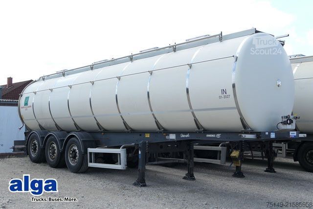 Tanker semitrailer MENCI SA 105, isoliert, 32m³, 4 Kammern, Alu-Felgen