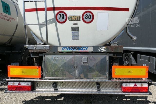 Tanker semitrailer MENCI SA 105, isoliert, 32m³, 4 Kammern, Alu-Felgen