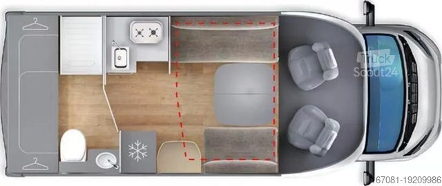 Yarı entegre karavan GIOTTILINE Siena 350