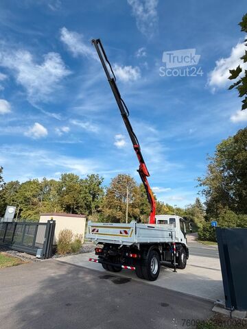 Camion-benne tricar IVECO Eurocargo 180-320 KRAN 14m FUNK KIPPER AHK