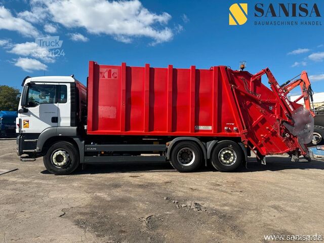 Сметовоз MAN TGS 28.320/6x2/ZÖLLER/Hecklader/Container/MEGA