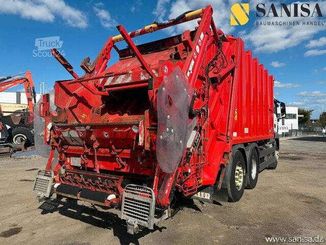 Сметовоз MAN TGS 28.320/6x2/ZÖLLER/Hecklader/Container/MEGA