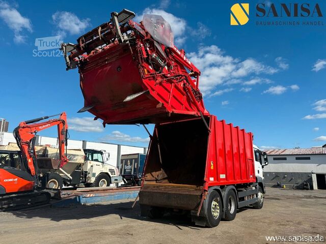 Сметовоз MAN TGS 28.320/6x2/ZÖLLER/Hecklader/Container/MEGA