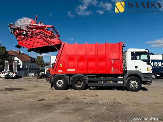 Сметовоз MAN TGS 28.320/6x2/ZÖLLER/Hecklader/Container/MEGA
