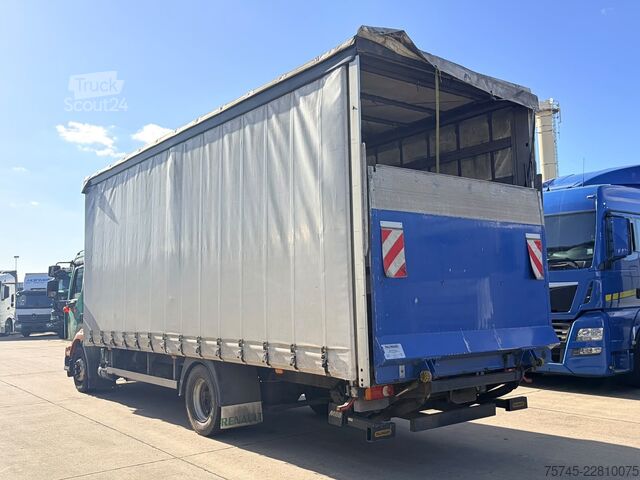 Camión plataforma con toldo RENAULT MIDLUM 290 DXI / SCHLAFKABINE / EURO 5