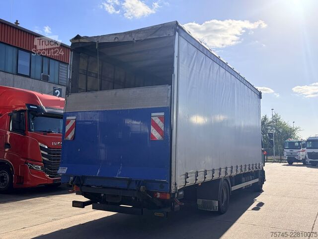 Camión plataforma con toldo RENAULT MIDLUM 290 DXI / SCHLAFKABINE / EURO 5