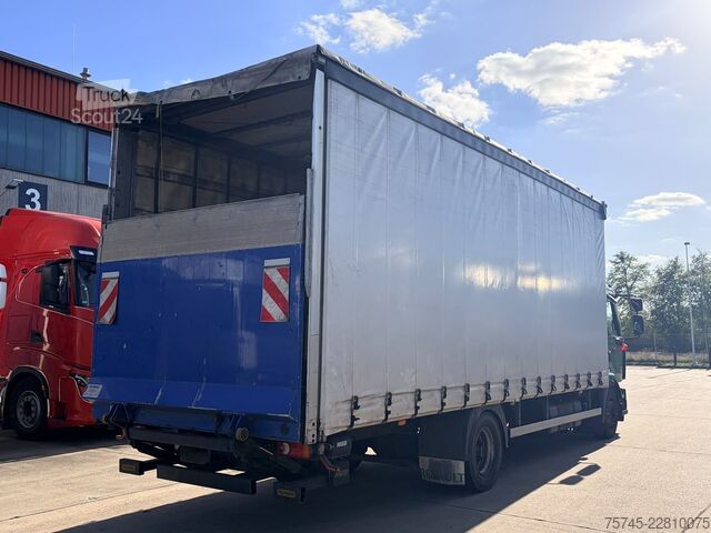 Camión plataforma con toldo RENAULT MIDLUM 290 DXI / SCHLAFKABINE / EURO 5