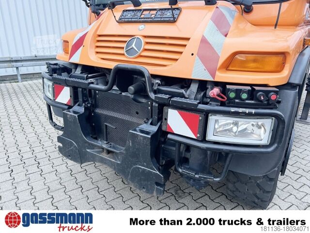Kiepwagen Unimog U400 4x4, Frontzapfwelle, Kipper, Kran MKG HKL