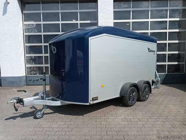 Kofferanhänger Debon Trailer schön blau Roadster 700 Alufelge direkt