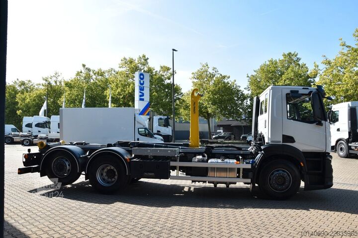 Camion benne à bras amovible IVECO X-WAY AD280X46Y-PS Abrollkipper PALFINGER HT20TE