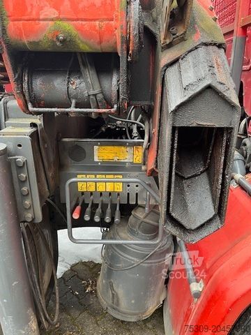 Camión de plataforma SCANIA H 93 mit PK 14500 FB & 2 to. Seilwinde