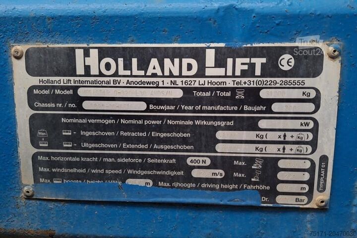 Pont élévateur à ciseaux Holland Lift Megastar G320DL30 4WDS/N Diesel, 4x4x4 Drive, 34m