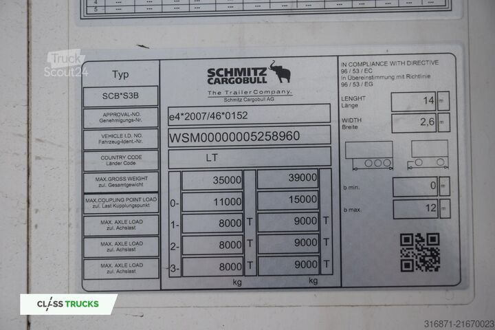 Semiremorcă frigorifică SCHMITZ CARGOBULL SKO Double Deck FP 60 Carrier Vector 1550 Lifting Axle