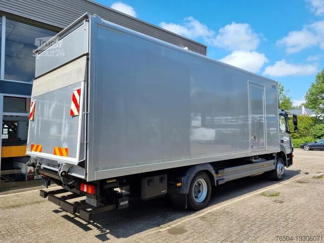 Kovček Mercedes-Benz Atego 1218 Koffer/ Ladebordwand/ Airco/ Grau Me...