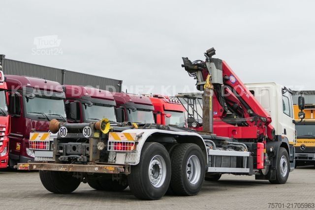 Āķa konteineru automašīna DAF CF 85.360 Abrollkipper Kran Lift-/Lenkachse