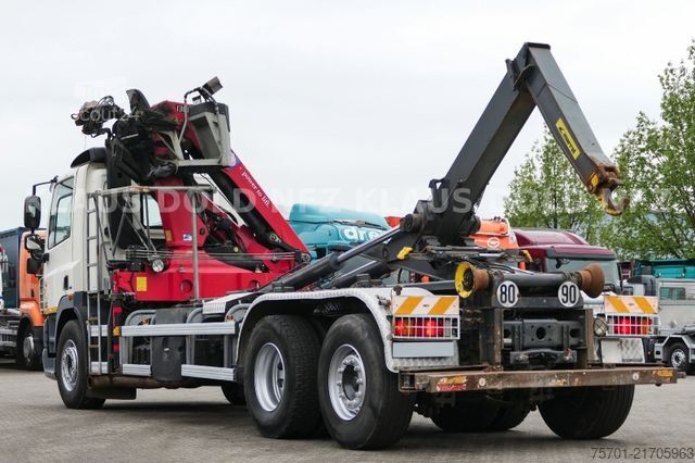 Āķa konteineru automašīna DAF CF 85.360 Abrollkipper Kran Lift-/Lenkachse