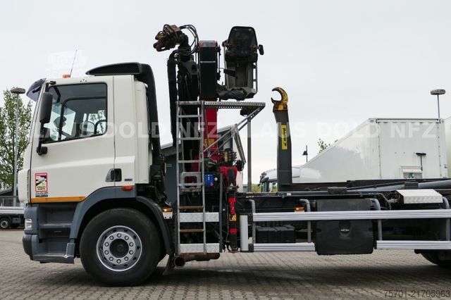 Āķa konteineru automašīna DAF CF 85.360 Abrollkipper Kran Lift-/Lenkachse