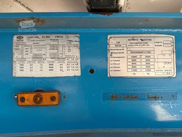 Félpótkocsi SCHMITZ CARGOBULL Gotha SKI 24