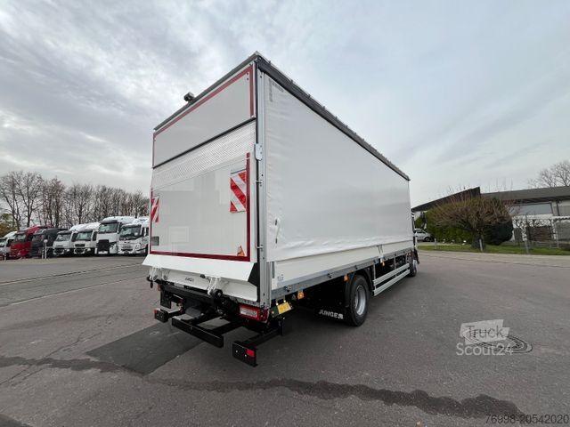 Camion cu platformă și prelată RENAULT Renault D 16 4x2 Pritsche + Plane