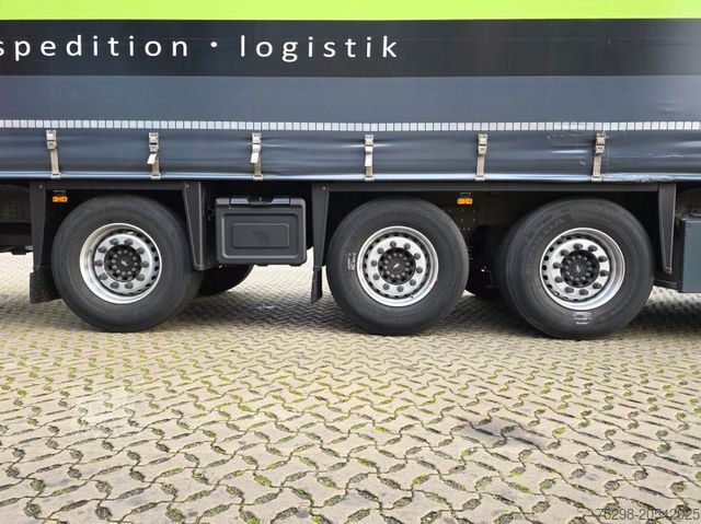 Auflieger mit Pritsche & Plane SCHMITZ CARGOBULL SCS 24/L / Palettenk. / Staplerh. / Lenk.