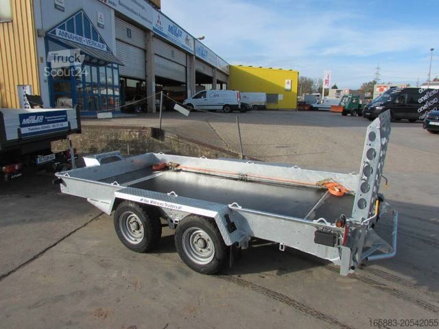 Low loader trailer IFOR WILLIAMS GH 126 Tieflader Anhänger 5.800 EUR