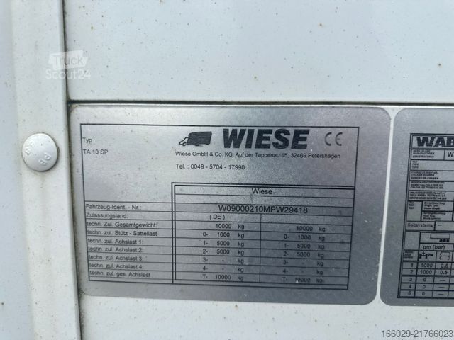 Atvira priekaba su tentu  Wiese Tandemanhänger