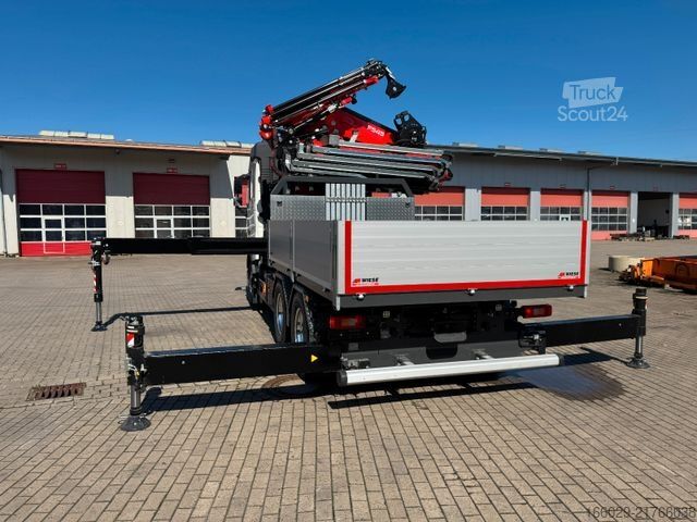 LKW mit Pritsche (offen) VOLVO FH500 6x4mit Fassi F545 2.27 JIB Winde sofort