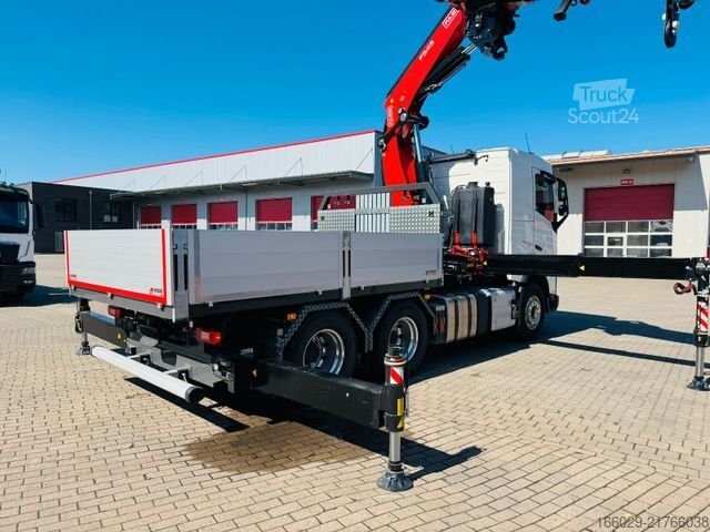 LKW mit Pritsche (offen) VOLVO FH500 6x4mit Fassi F545 2.27 JIB Winde sofort