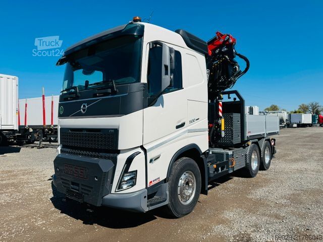 Camión de carga pesada VOLVO Volvo FH500 6x4 mit Fassi F545 Kran JIB Winde so
