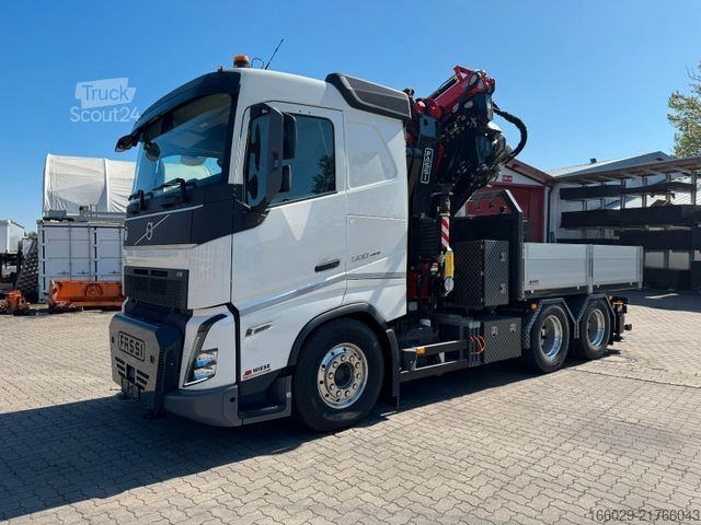 Camión de carga pesada VOLVO Volvo FH500 6x4 mit Fassi F545 Kran JIB Winde so