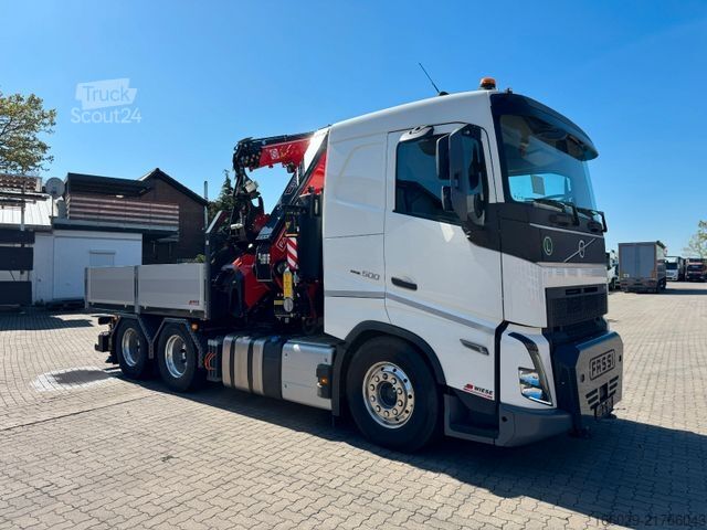 Camión de carga pesada VOLVO Volvo FH500 6x4 mit Fassi F545 Kran JIB Winde so