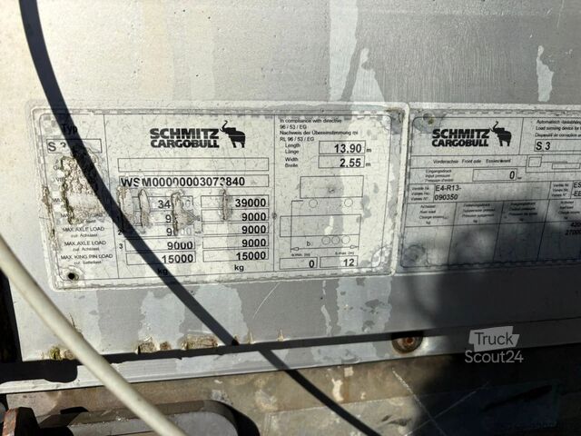 Stumdomi tentai Schmitz Cargobull S3ZD22ECS Schuifzeilen/Schuifdak NL Trailer APK...